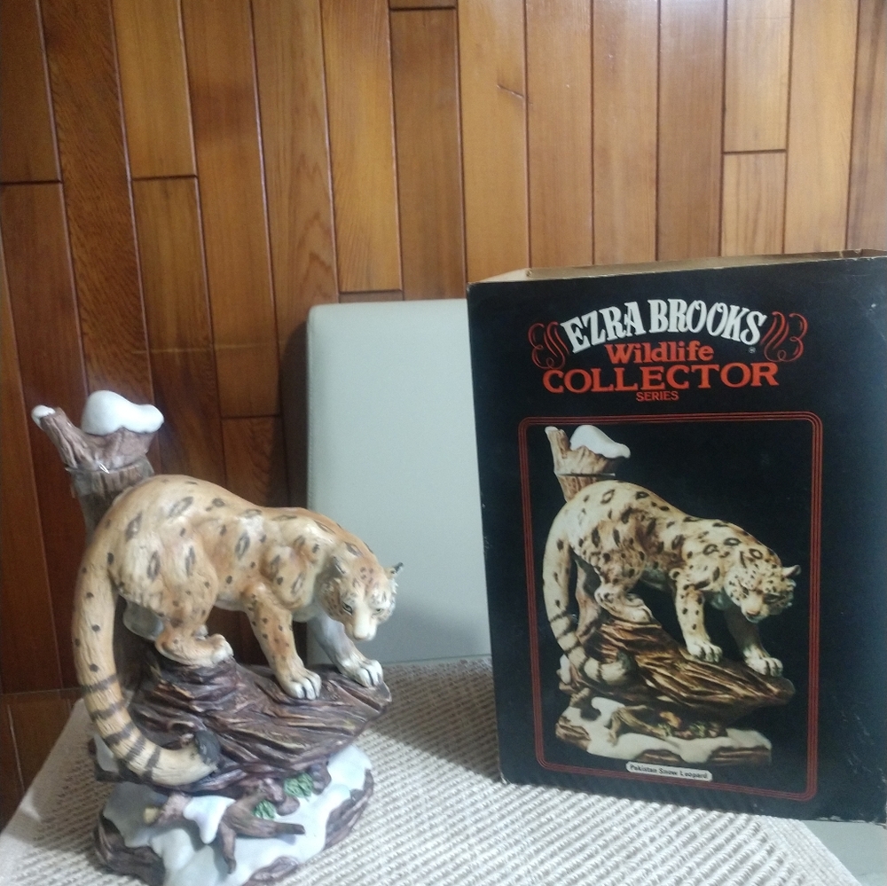 Ezra Brooks wildlife decanter